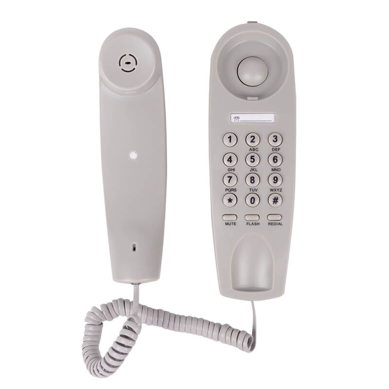 โทรศัพท์บ้าน โทรศัพท์แขวนผนัง ยี่ห้อ REACH รุ่น HT-9902 สี LIGHT GREY